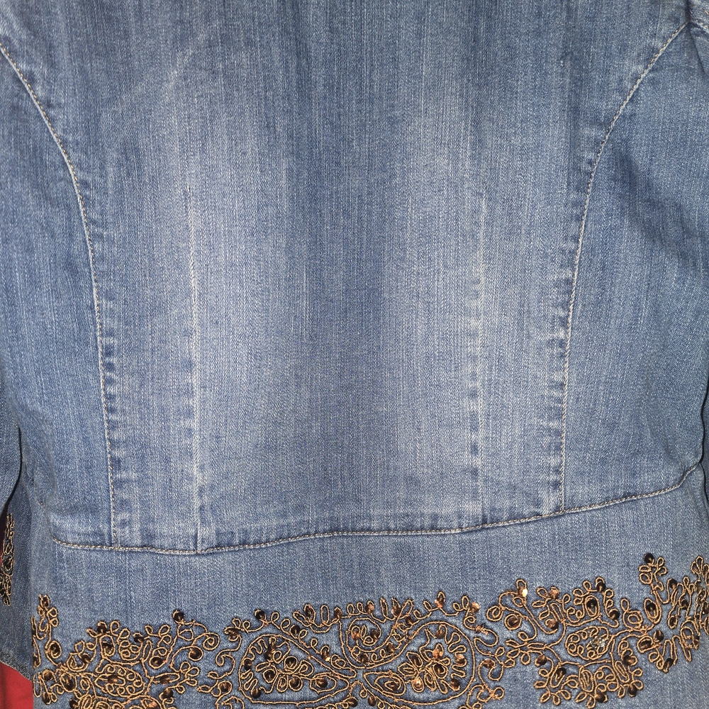 Embroidered Denim Jacket - Picture 3 of 3